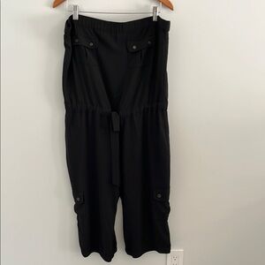 Cache Black Jumpsuit with Relaxed Fit and Adjustable waist‎
